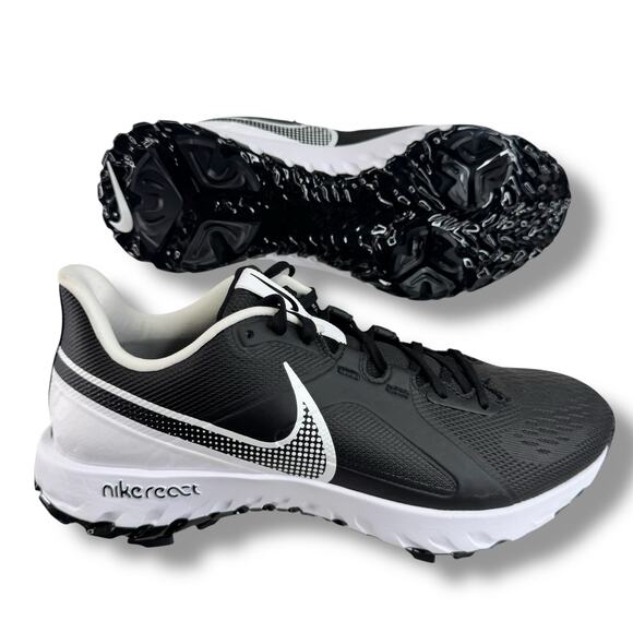 Nike Mens React Infinity Pro Golf Shoes CT6620-003 Black White Size 9.5 - Picture 1 of 8